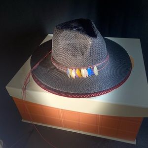 Black, one size fits all cowboy /cowgirl hat